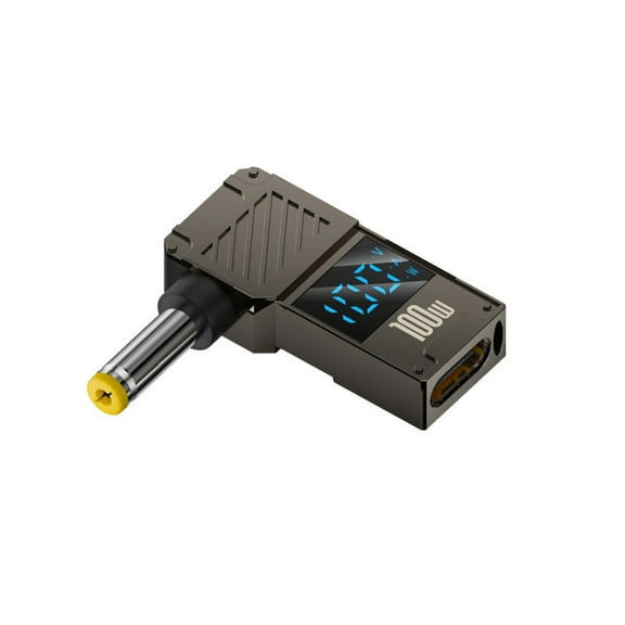 Type C Female to Male Adapter Connector PD100W Suitable for Monitoring Voltages Current Power Laptops Efficient Charging