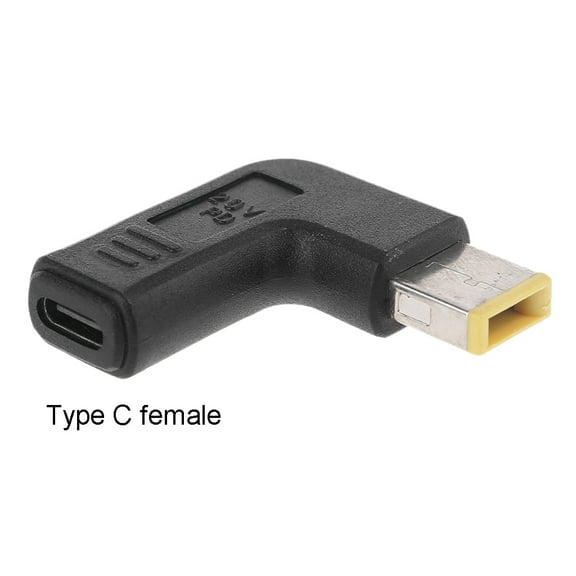 Type-C Female to Square for Male PD Power Adapter for Notebo