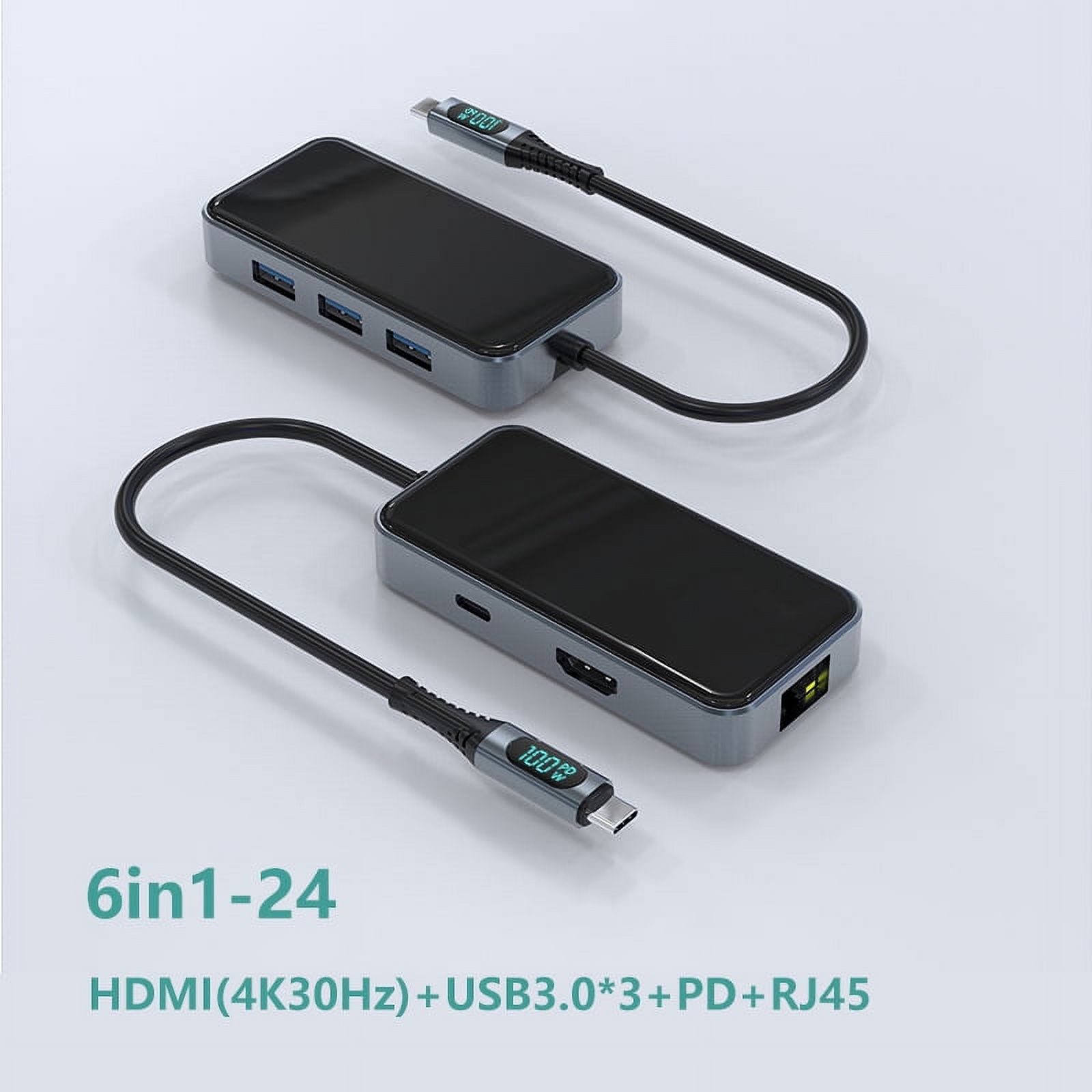 Type-C HUB USB 3.0 Splitter with Network Port expansion Dock Computer ...