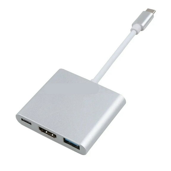 Type-C HUB USB C to HDMI Cable Adapter Splitter 3 in 1 4K HDMI USB PD Fast Charging Smart Adapter