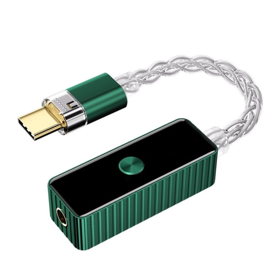 Type C Headphone Amplifier 3.5mm Digital Auditory Adapter High Resolution for Smartphones PC Laptop Players