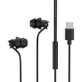 thumbnail image 1 of Type-C In-Ear Wired Headphones, Wired Earbuds with Mic Type-C Earphones In-Ear Headsets,HiFi Stereo Sound Noise Isolation Hands-Free Calling Comfort Fit Headphones for Android Type-C Phones,Black, 1 of 9