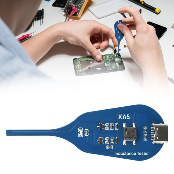 Type C Inductance Tester, High Sensitivity Coil Detector for Electromagnetic Induction Fault Check, Quick Circuit Tester for PC and Phone Repair