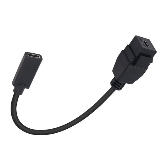 Type C Keystone Adapter Insert Cable USB C Female to Female 10Gbps Fast Speed Charging and Data Extension 20CM