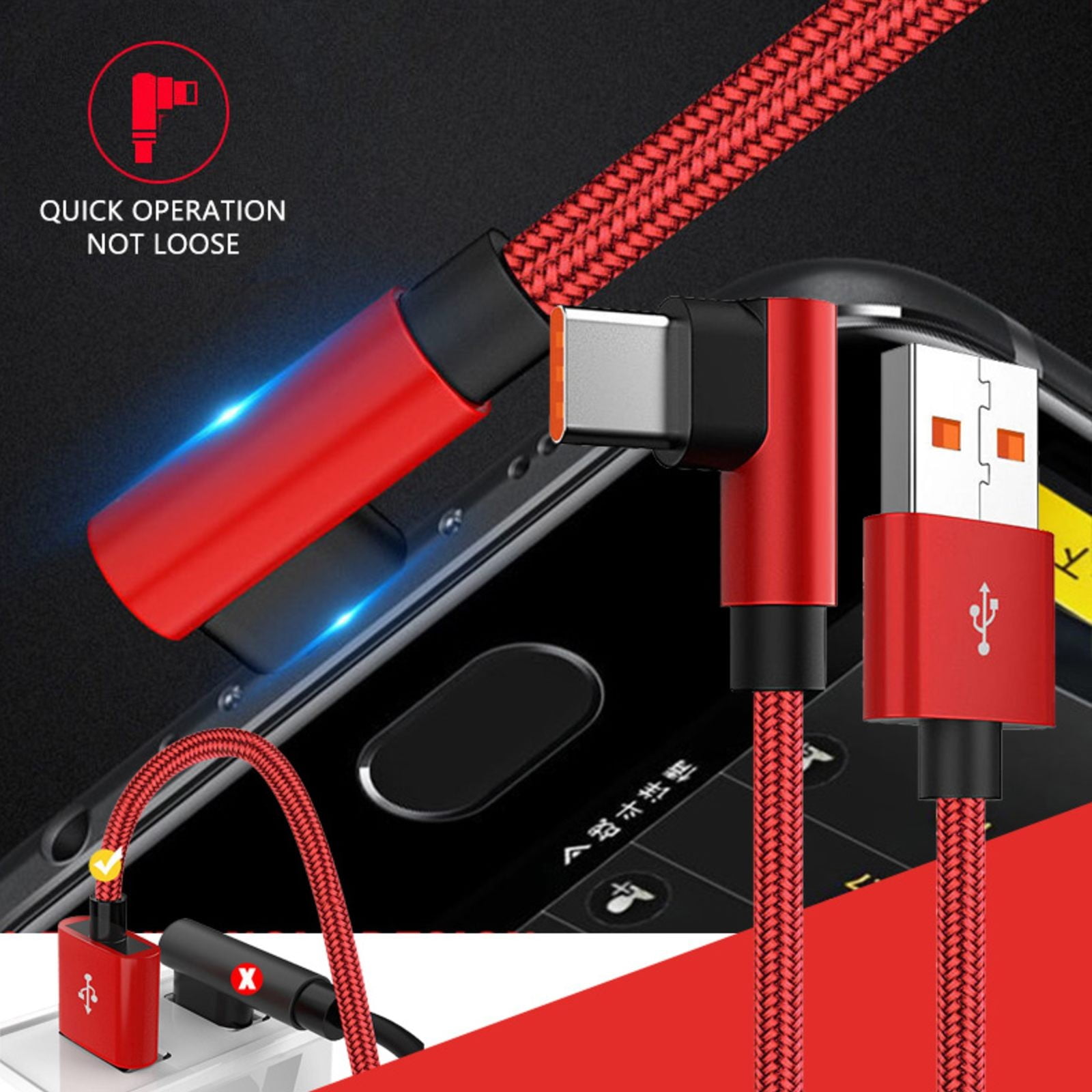 Type C Lot Extension Cord Adapter Female Phone Cords for Android C