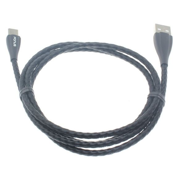Type-C Metal USB Cable for TCL 30 XE 5G, 20 XE, V 5G, 4X 5G - Charger Cord Power Wire USB-C 3ft Compatible With TCL 30 XE 5G, 20 XE, V 5G, 4X 5G