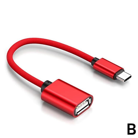 Type-C OTG Adapter Cable: Universal for Connecting USB Devices, 10Gbps Transfer Speeds, Reversible Connector for Mobile Phones and Computers