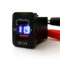thumbnail image 1 of Type-C+PD QC3.0 Charger Adapter w/LED Digital Voltmeter For Toyota Camry Corolla, 1 of 5