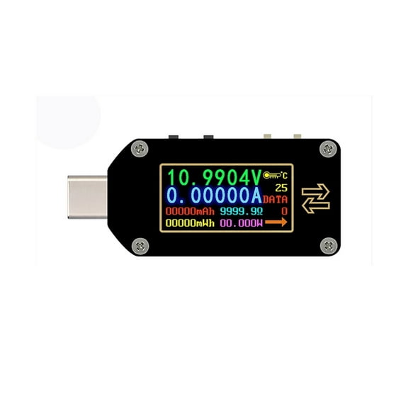 Type-C PD Trigger Digital Multimeter Voltmeter Voltage Ammeter With Type C 2 Modes PD Charger Battery USB Tester ,Easy to Operate
