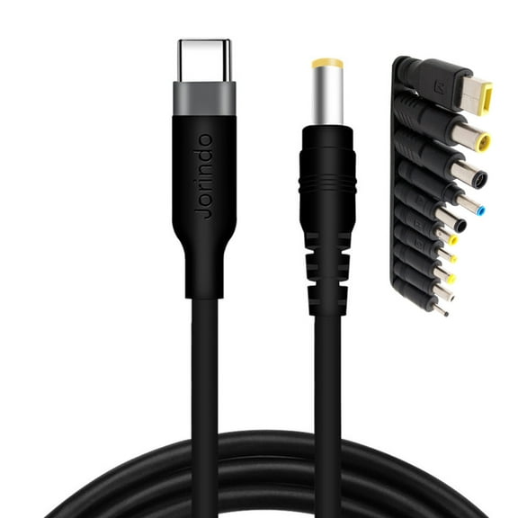 Type-C PD to 12V 5.5x2.5mm Conveter Cable with 3.0/4.0/4.5/6.4/7.4/7.9mm/Square Plug USB C PD Power Adapter