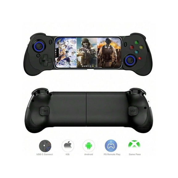 Type-C Phone Gaming Controller For IPhone 16/15 Series & Android (USB-C) Mobile Game Controller , Remote Play, Android Gamepad With Hall Joystick/Trigger