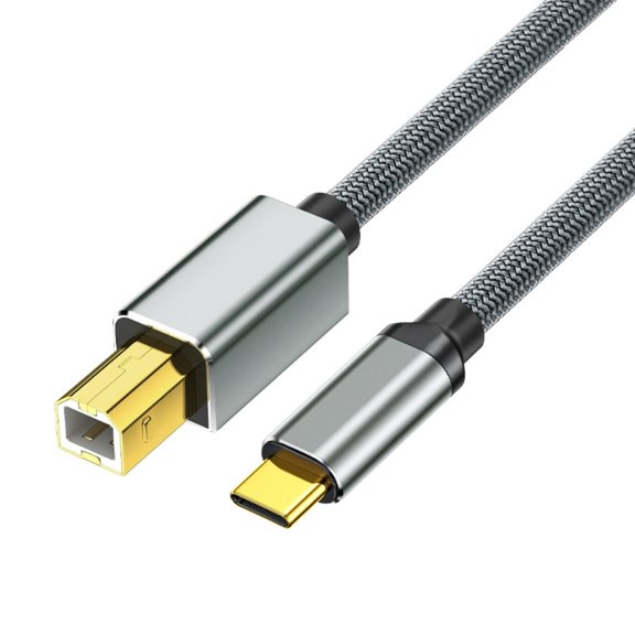 Type C Printer Cable USB 2.0 to Printer Cable to Computer High Speed USB 2.0