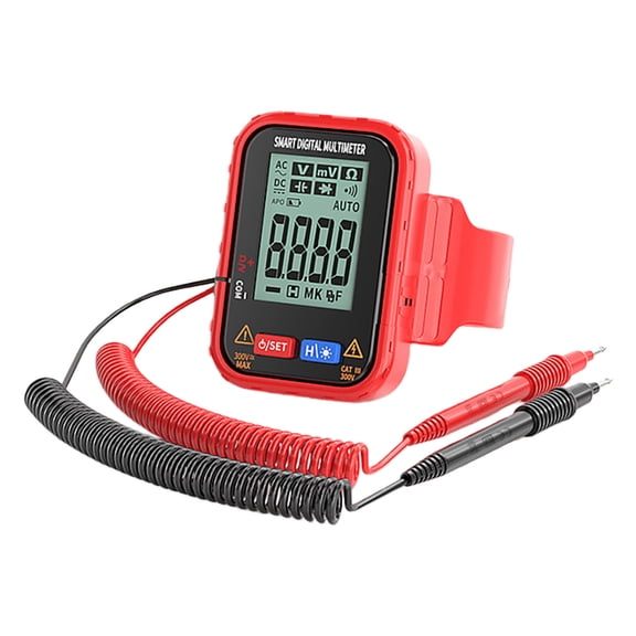 Type C Rechargeable Digital Multimeter Featuring Precisions Measurement And Wrist Mount For Electricians And Technicians