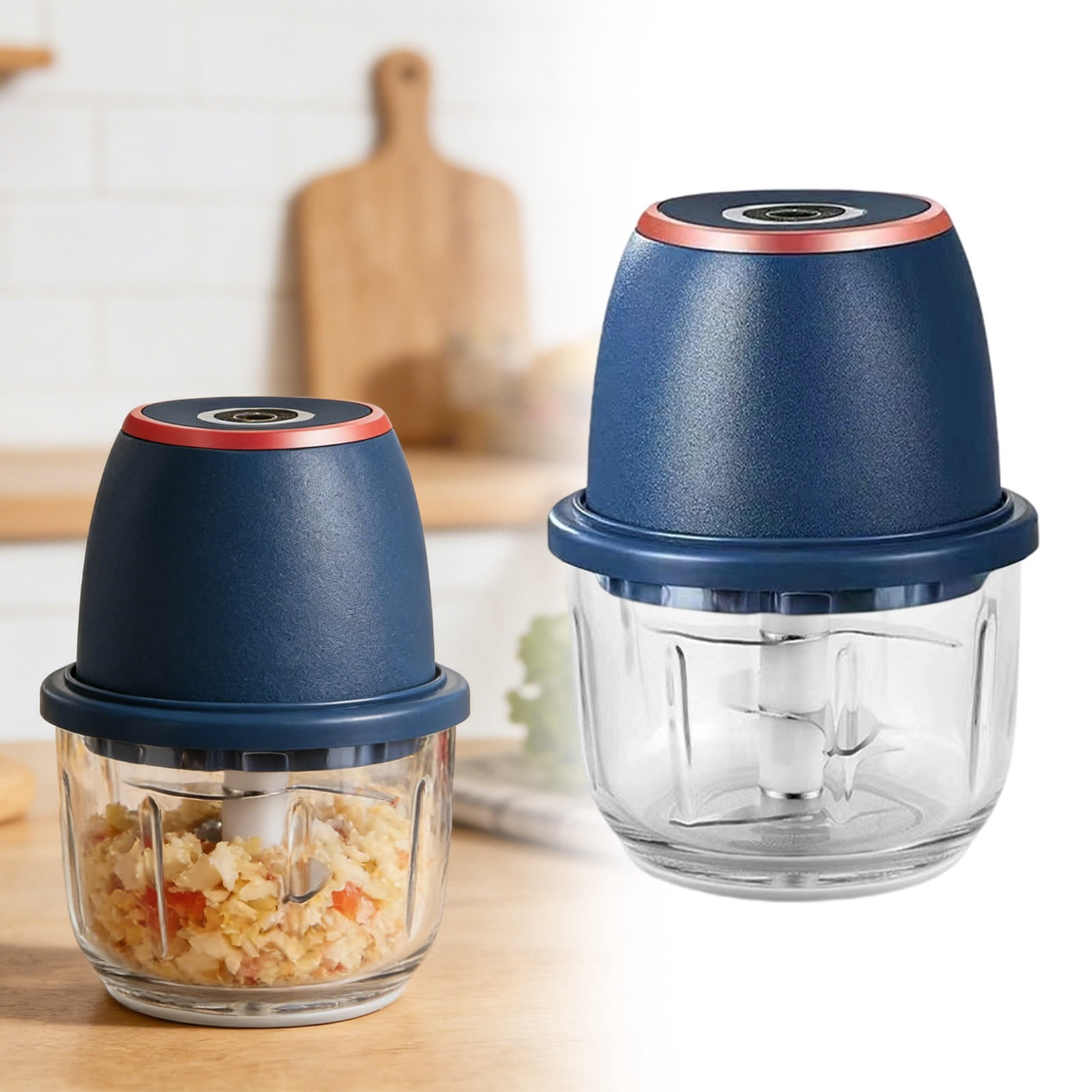 Type-C Rechargeable Mini Food Processor, Electric Garlic Chopper, Onion Chopper, Portable Food Processor for Garlic, Ginger, Chili, Vegetables - BPA-Free, Easy to Clean,electric garlic chopper