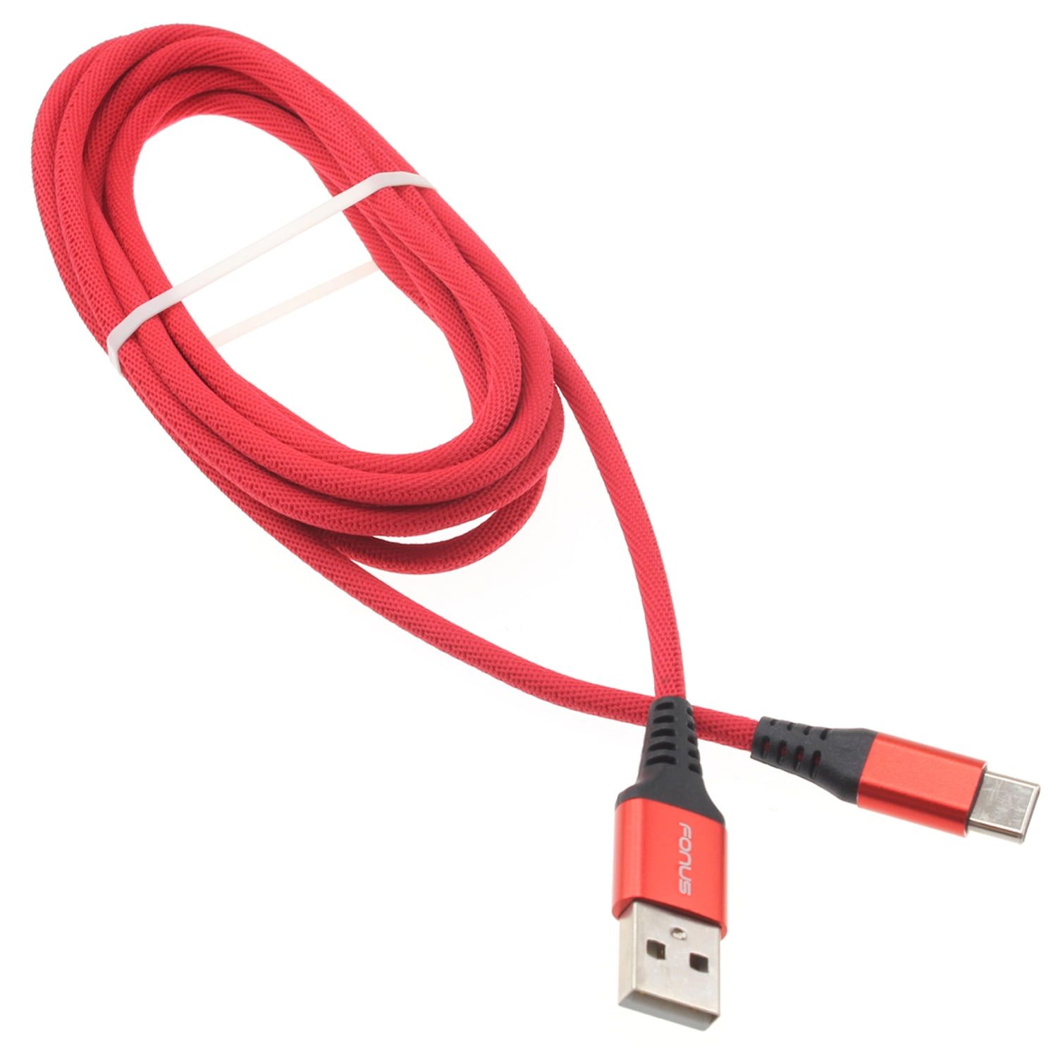 TypeC Red 10ft USBC Cable for Google Pixel 6 and 6 Pro Phones