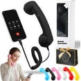 thumbnail image 1 of Type-C Retro Telephone Style Landline Handle Receiver, Telephone Handset for Mobile Phone, Vintage Wired Plug in Handheld Cell Phone Receiver with Microphone, 1 of 8