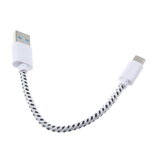 Type-C Short USB Cable for HMD Barbie - Charger Cord Power Wire USB-C Braided for HMD Barbie
