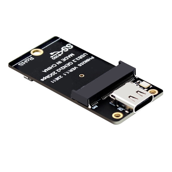 Type C Solid Disk Conversion Board ABS NVME Conversion Board Compatible for NVME 2230/42/60/80 Size Accessory