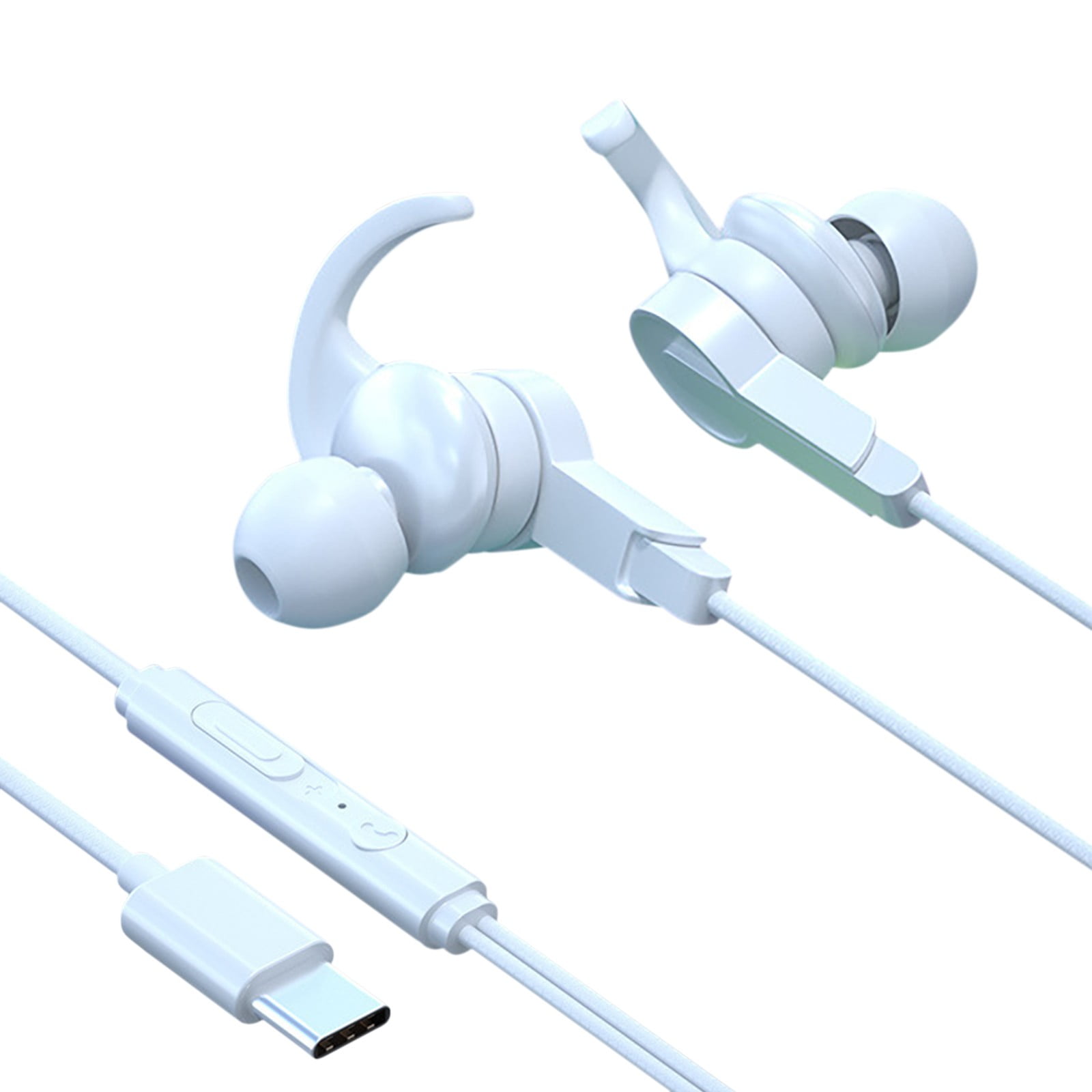 Type C Stereo InEar Microphone Wired Headphones For Phone PC Laptop