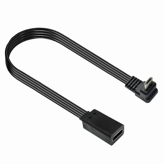 Type C To Microed USB Converter Cable Angled Connectors Option Space Cameras Smartphones Tablets Charging Data Sync
