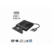 Type C USB 3.0 Slim External DVD RW CD Writer Drive Burner Reader Player Optical Drives CD-RW Burner Reader Recorder For Laptop