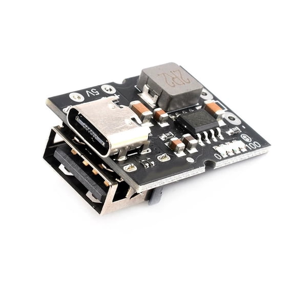 Type-C USB 5V 2A Boost Converter Step-Up Power Module Lithium Battery Charging Protection Board LED Display USB For DIY Charger