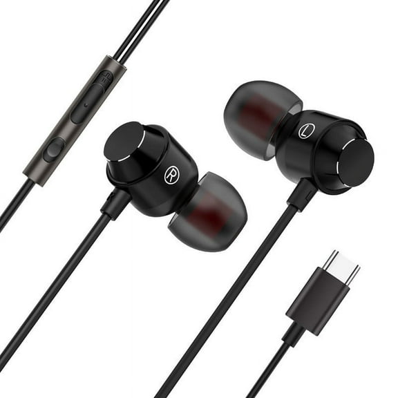 Type-C USB-C In-Ear Earphone Headset Headphone Earbuds Wth Wire-controlled Mic, Usupdd 2025 Type-C USB-C In-Ear Earphone Headset