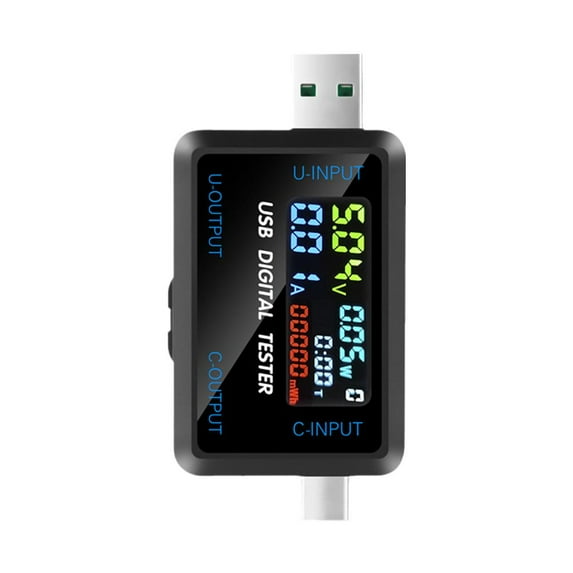 Digital Voltage Current Meter Power Capacity Tester USB Type-C Charger B8R3