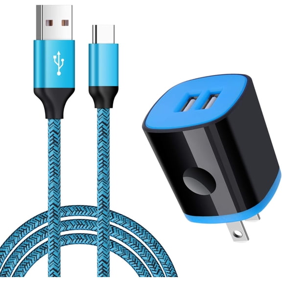 Type C Wall Charger Block Fast Charging Cable for Samsung Galaxy S26 S25 S24 S23 S22 S21 FE S20 Ultra A17 A16 5G A15 A14 A56 A36 A11 A10E A51 A71 A01 A21 A20, USB Wall Plug Adapter, Type C USB Cable