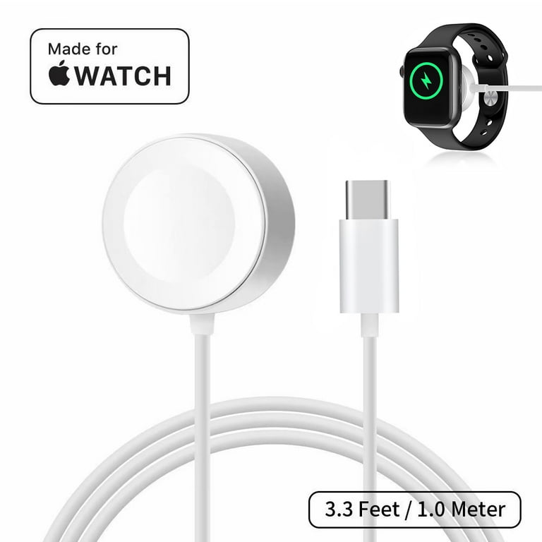 Type C Watch Charger Cable Compatible with iWatch Series SE 6 5 4 3 2 1 38mm 40mm 42mm 44mm Type C 3.3ft