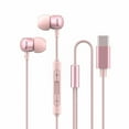 thumbnail image 1 of Type-C Wired Earbuds with Mic, Noise Isolating In-Ear Headphones for Phones/Laptops/PC, Hi-Fi Stereo Bass Sound, 1 of 2