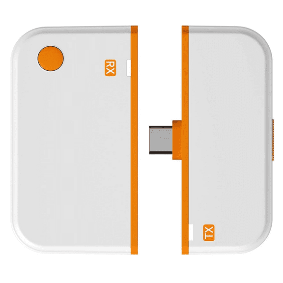 Type C Wireless Transmitter and Receiver, Dual Connection Modes 1080P with 5G Stable, for HD TVs Projectors Monitors - (Whith)