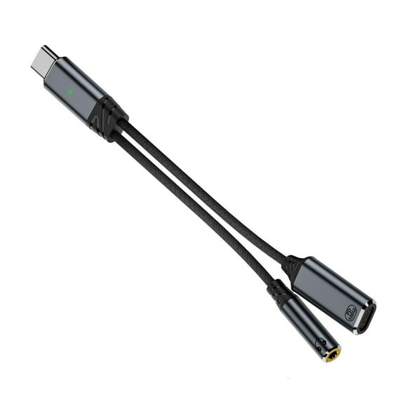 Type C to 3.5 Auditory And Charging Cable Double Function For Tablets And Laptop