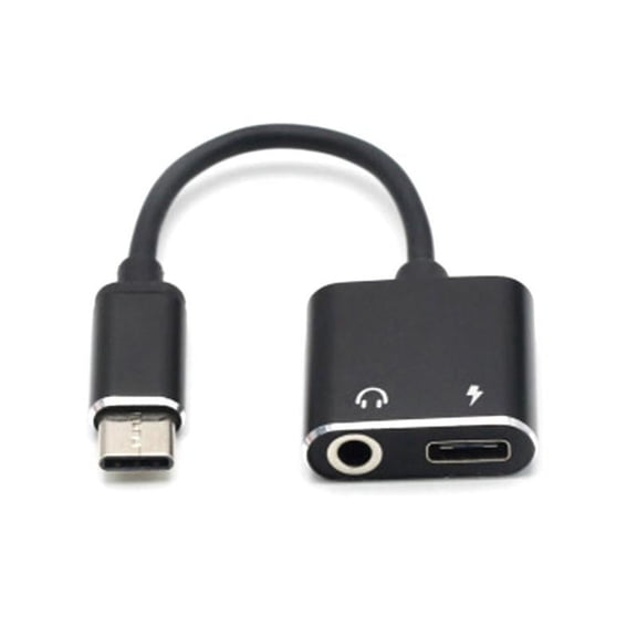 Type C to 3.5 mm and Charger 2 in1 Headphone AUX Audio USB Adapter C Jack L3U2