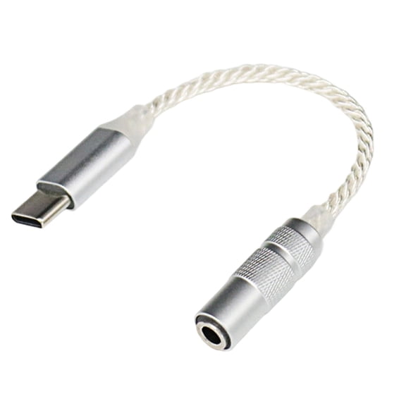 Type C to 3.5mm Extension Cable Female to Female Portable for Headphone Enhances Sound Output Quality