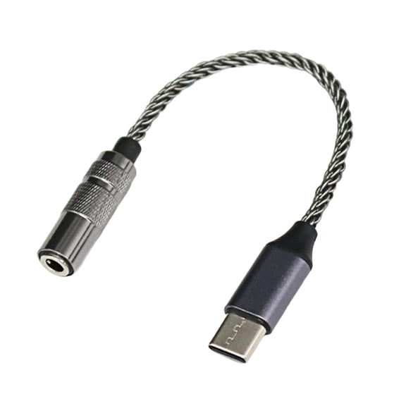 Type C to 3.5mm Extension Cable Female to Female Portable for Headphone Enhances Sound Output Quality
