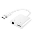 TypeC to 3.5mm Jack AUX Audio HeadphoneUSBC Charging Splitter Adapter V1G2