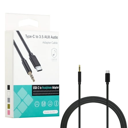 Type C to 35mm Audio Cable Black