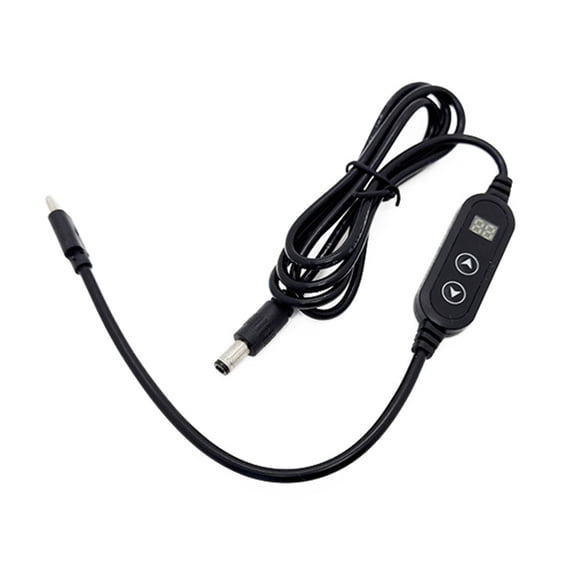 Type C to DC5.5x2.1mm Power Cable USB C Adapter Wire 5~20V for Electronics, Feature Easy Plug and Play Design