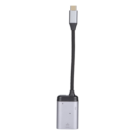 TypeC to HD Multimedia Interface/PD/Data Male Short Cable 3 in 1 MultiFunction Adapter