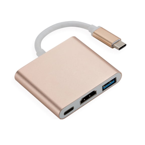 Type C to HDTV Adapter for Enhances Visual Experience 3840x2160 Resolution For Phone Computer Gaming Connection