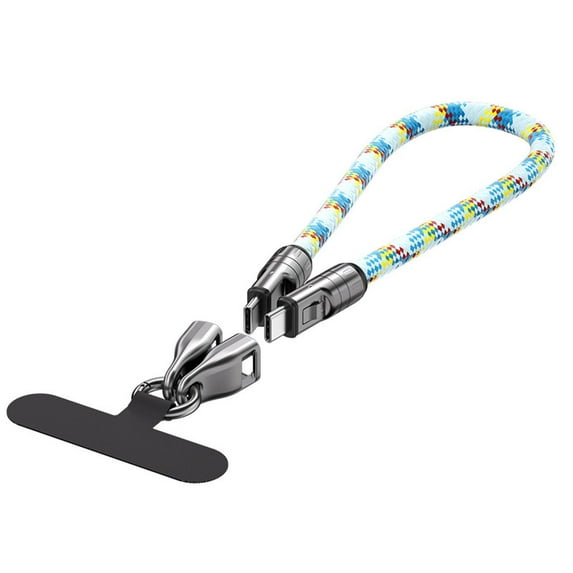 Type C to Type C 240W Wearable Charging Bracelet 5A Fast Charger USB C Phone Lanyard with Portable Fashionable Design