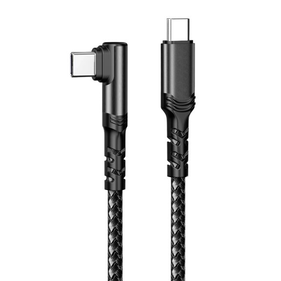 Type C to Type C Braided 100W Charging Cable for Desk Home Travel Use Daily