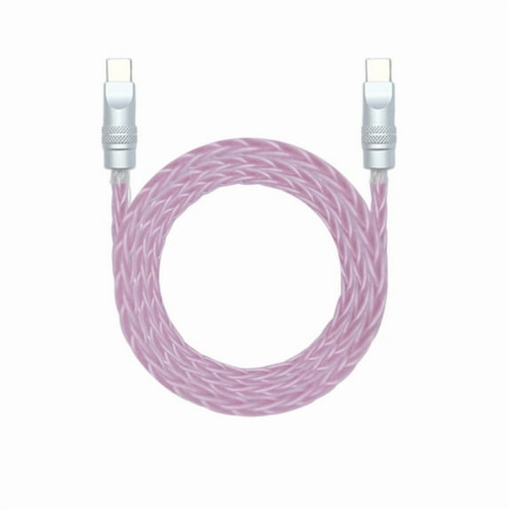 Type C to Type C Braided Cable Eight Core Monocrystalline Copper LIne for Fast Charging and Data Transfer Stable