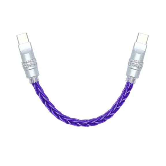 Type C to Type C Braided Cable Eight Cored Monocrystalline Coppered LIne for Fast Charging and Data Transfer Stable