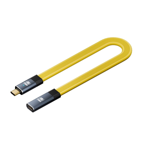 Type C to Type C Cable Male to Female Wear Resistant Ensures Flexible Connection
