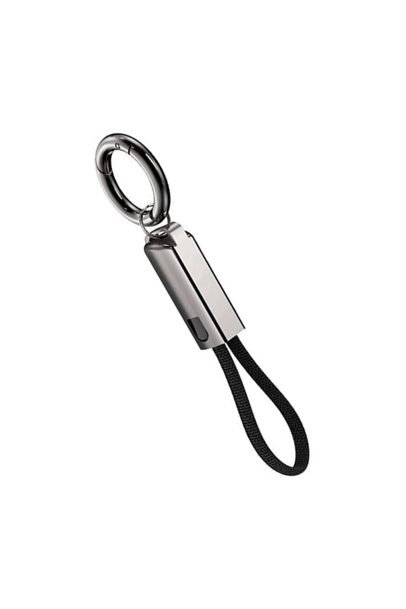 Type C to Type C Fast Charging Cable 16CM Short Length PD65W 3A Alloy Keychain Option for Phone Lanyard Data Cable