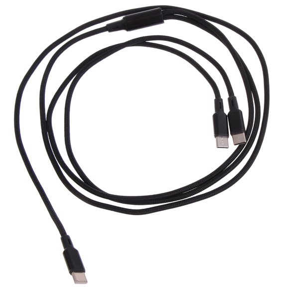 Type-C to Type-C+Type-C Cable Type C Cable Replacement for Two Type C Mobile Simultaneous
