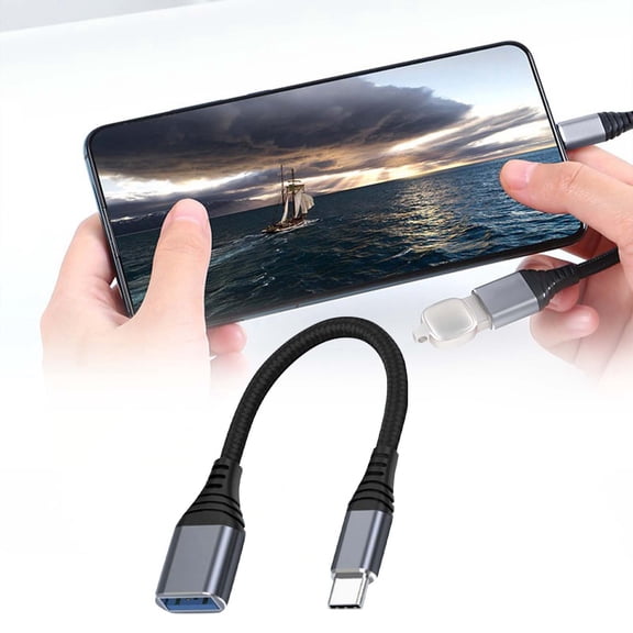 Type C to USB 3.0 Adapter - High-Speed Data Transfer, Universal Compatibility, Durable & Portable, Plug-and-Play, Supports Fast Charging for Devices