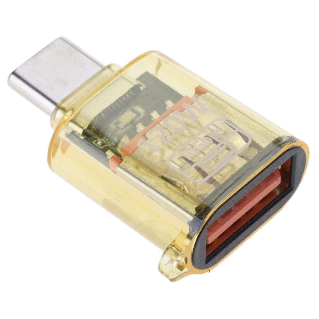 Type-C to USB A Converter with Light Support 120W Charging 10Gbps Data ...